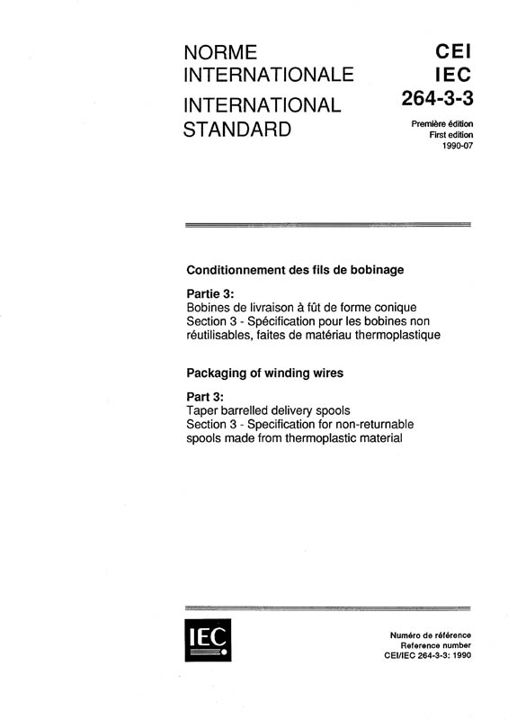 Cover IEC 60264-3-3:1990